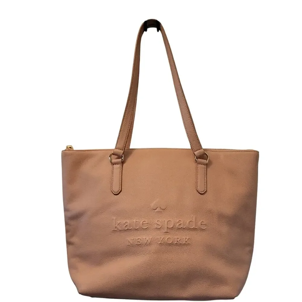 Kate Spade Blush Pink Tote Bag Leather EUC